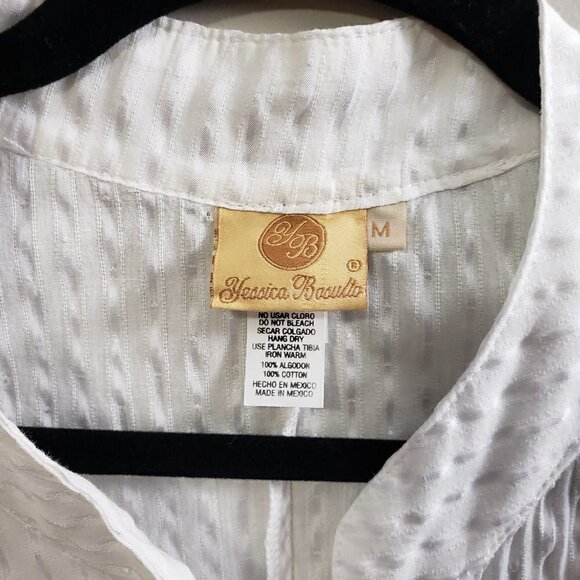 Yessica Basulto * White Sleeveless Popover Top M - Picture 6 of 8